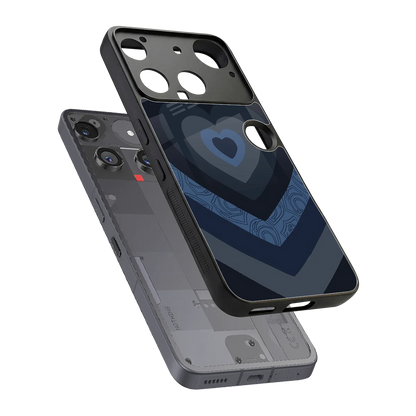 Y2K Frosted Berry Hearts sleek nothing phone 3 cover with tempered glass back and TPU edges