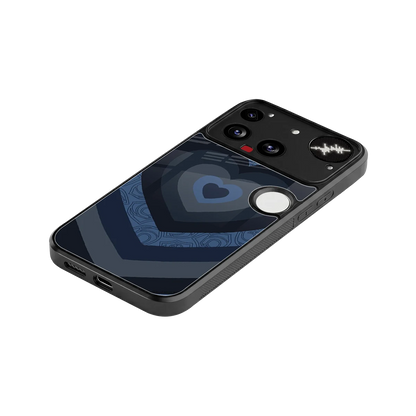 Y2K Frosted Berry Hearts stylish phone case for nothing phone 3 | glossy glass and slim fit