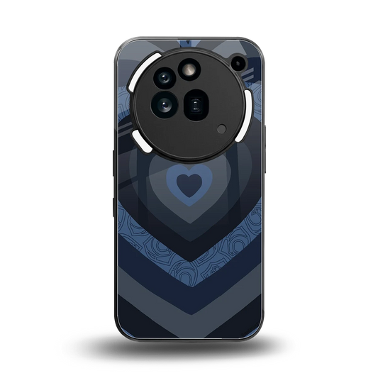 Y2K Frosted Berry Hearts back phone cover | glass case for nothing phone 3a pro