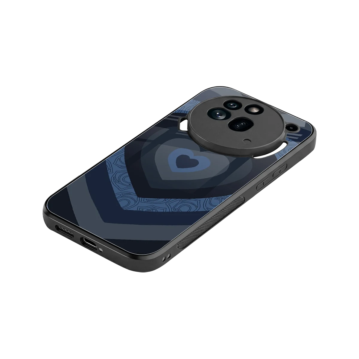 Y2K Frosted Berry Hearts stylish phone case for nothing phone 3a pro | glossy glass and slim fit