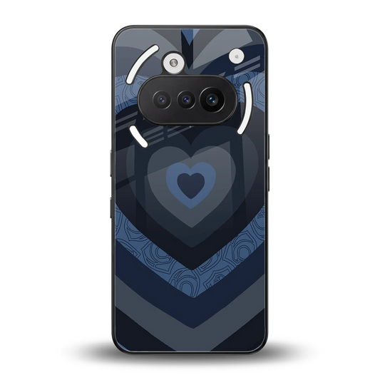 Y2K Frosted Berry Hearts back phone cover | glass case for nothing phone 3a