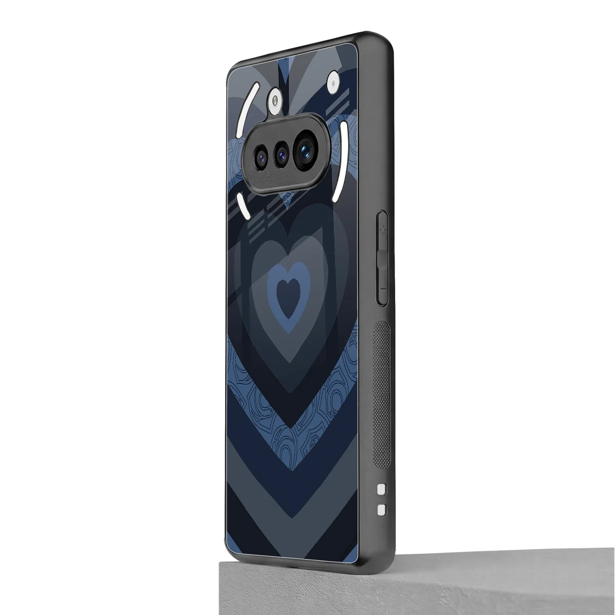 Y2K Frosted Berry Hearts nothing phone 3a mobile cover | shockproof glass phone case