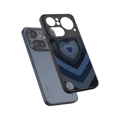 Y2K Frosted Berry Hearts sleek nothing phone 4a pro cover with tempered glass back and TPU edges
