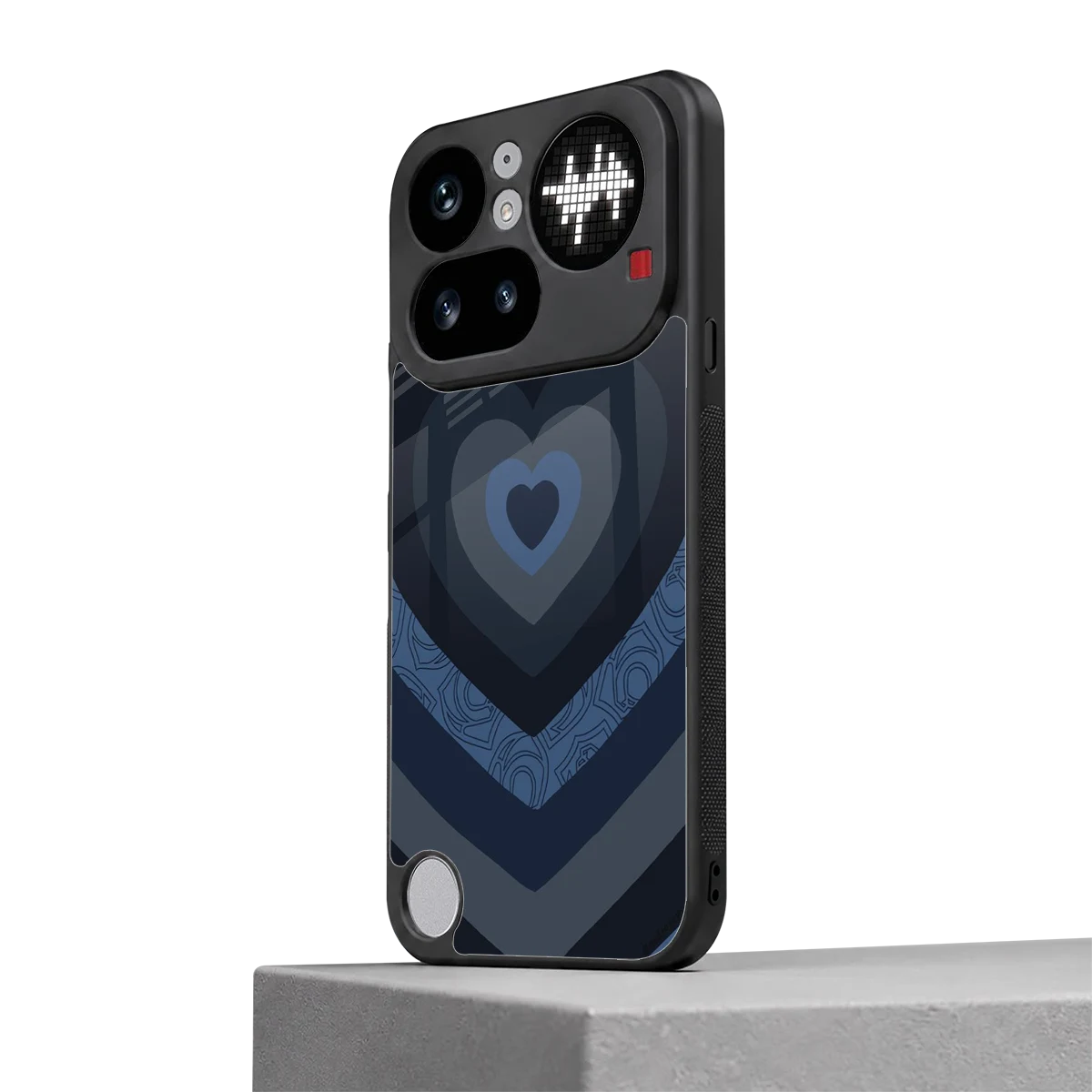 Y2K Frosted Berry Hearts nothing phone 4a pro mobile cover | shockproof glass phone case