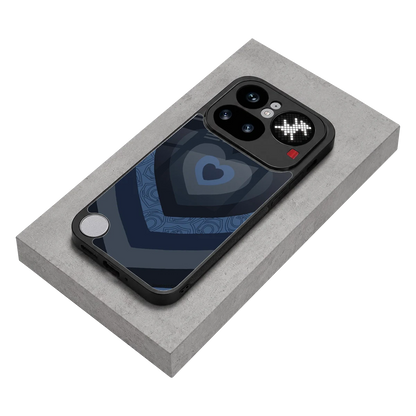 Y2K Frosted Berry Hearts stylish phone case for nothing phone 4a pro | glossy glass and slim fit