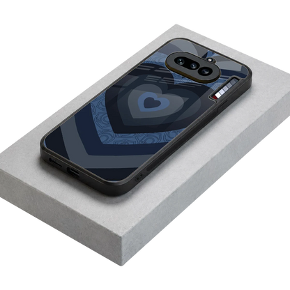 Y2K Frosted Berry Hearts stylish phone case for nothing phone 4a | glossy glass and slim fit