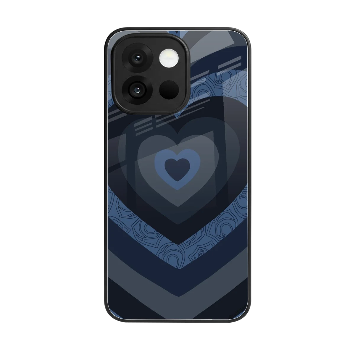 Y2K Frosted Berry Hearts back phone cover | glass case for oneplus 13s