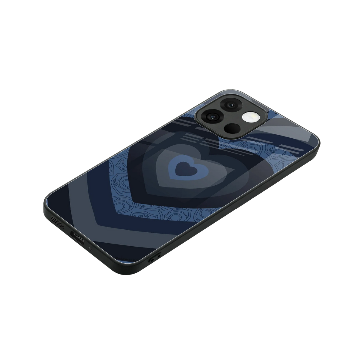 Y2K Frosted Berry Hearts stylish phone case for oneplus 13s | glossy glass and slim fit