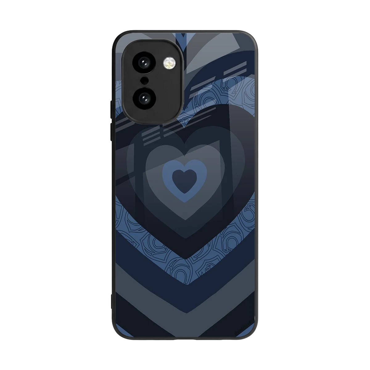 Y2K Frosted Berry Hearts back phone cover | glass case for oneplus 15r