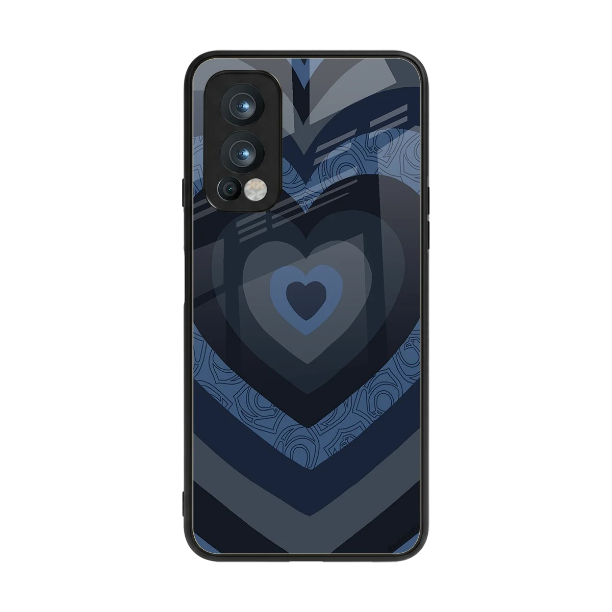 Y2K Frosted Berry Hearts back phone cover | glass case for oneplus nord 2