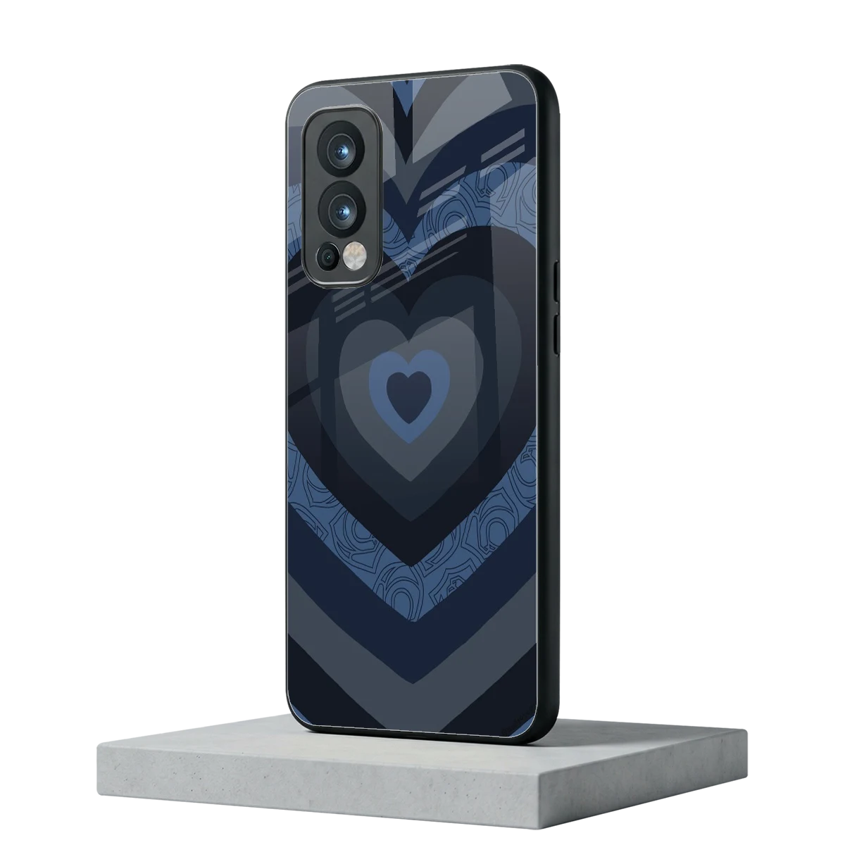 Y2K Frosted Berry Hearts oneplus nord 2 mobile cover | shockproof glass phone case