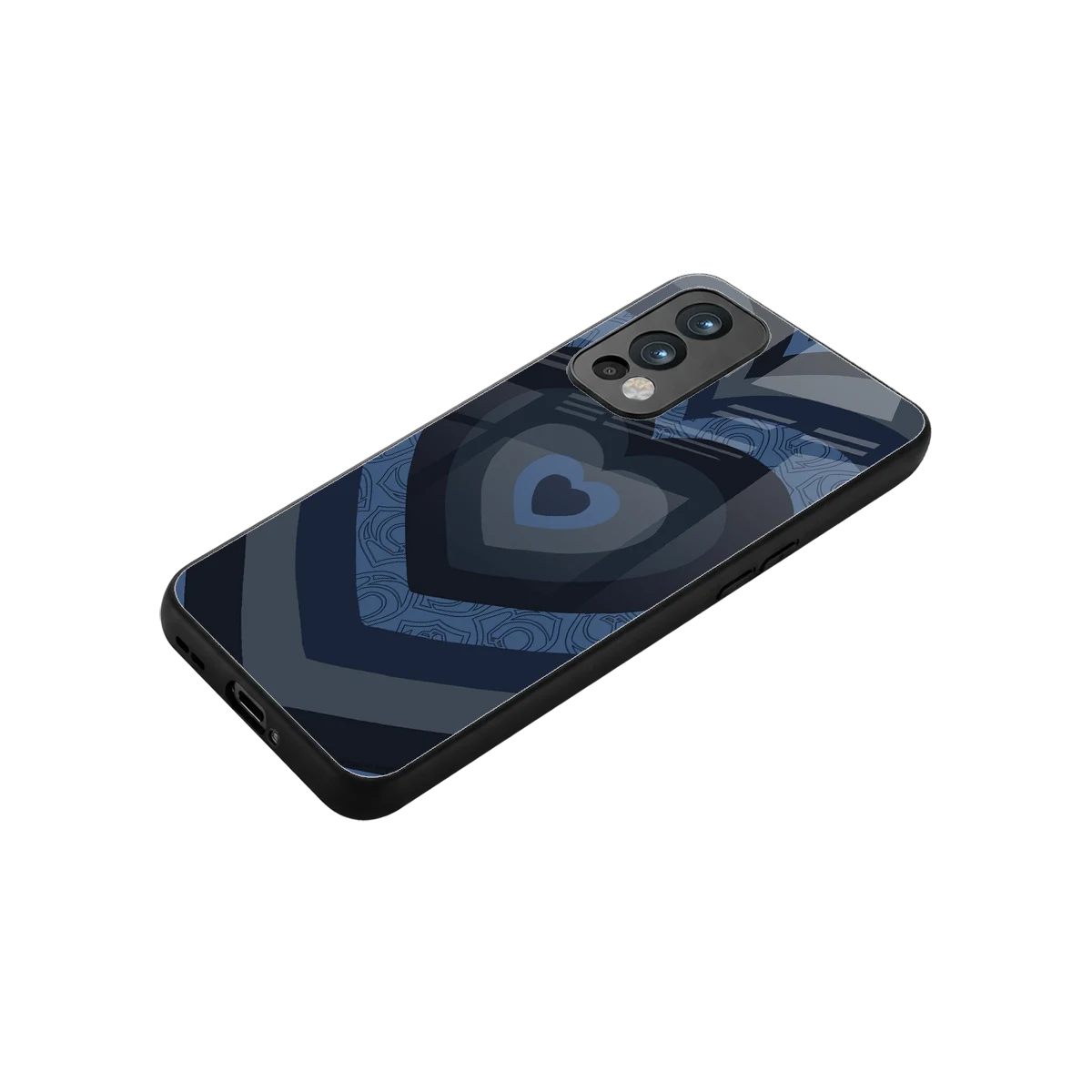 Y2K Frosted Berry Hearts stylish phone case for oneplus nord 2 | glossy glass and slim fit