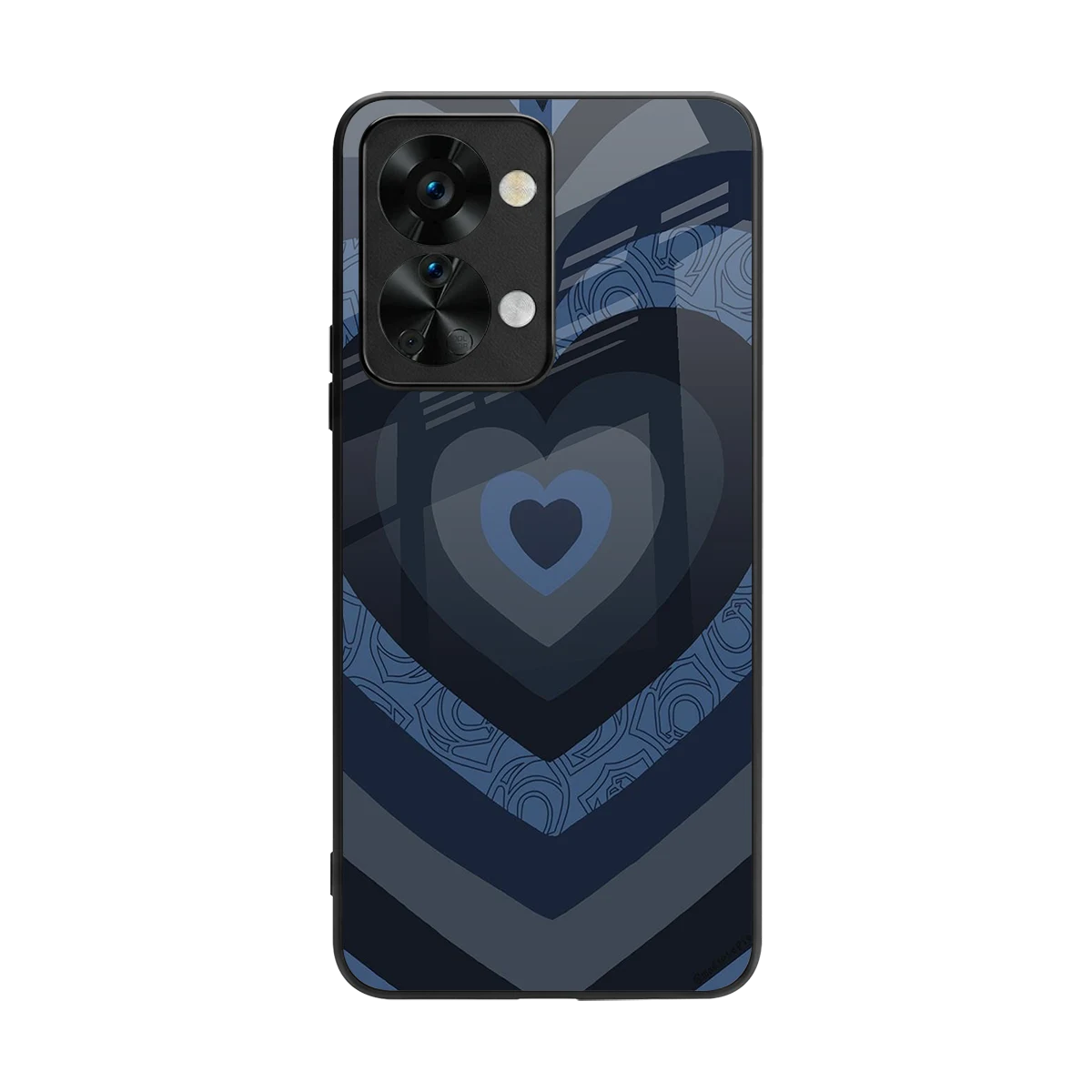 Y2K Frosted Berry Hearts back phone cover | glass case for oneplus nord 2t