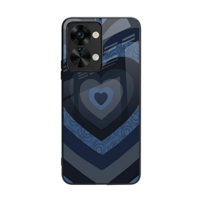 Y2K Frosted Berry Hearts back phone cover | glass case for oneplus nord 2t