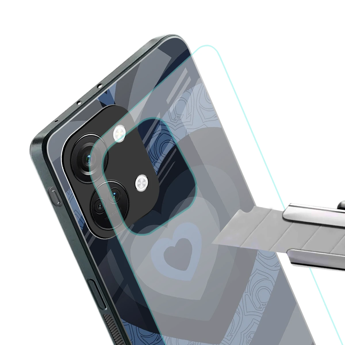 Y2K Frosted Berry Hearts stylish phone case for oneplus nord 3 | glossy glass and slim fit