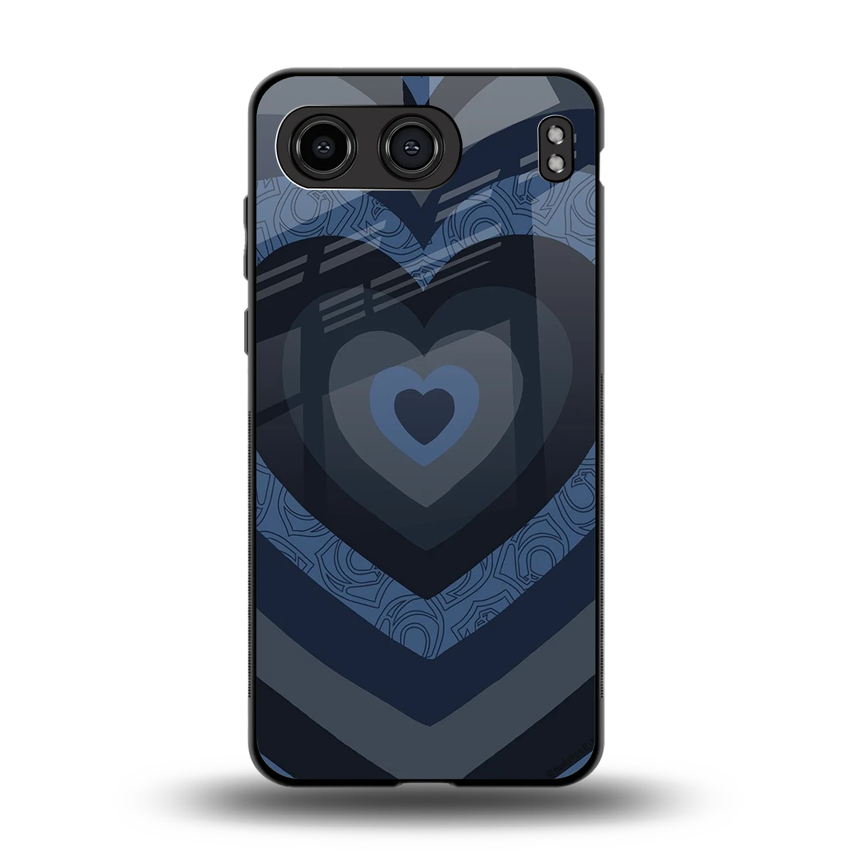 Y2K Frosted Berry Hearts back phone cover | glass case for oneplus nord 4