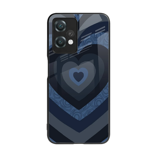 Y2K Frosted Berry Hearts back phone cover | glass case for oneplus nord ce 2 lite