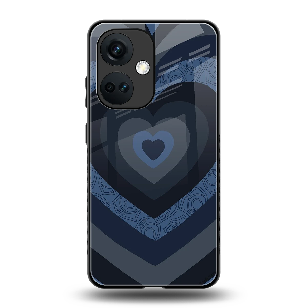 Y2K Frosted Berry Hearts back phone cover | glass case for oneplus nord ce 3