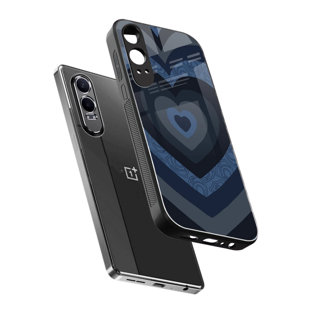 Y2K Frosted Berry Hearts sleek oneplus nord ce 4 lite cover with tempered glass back and TPU edges