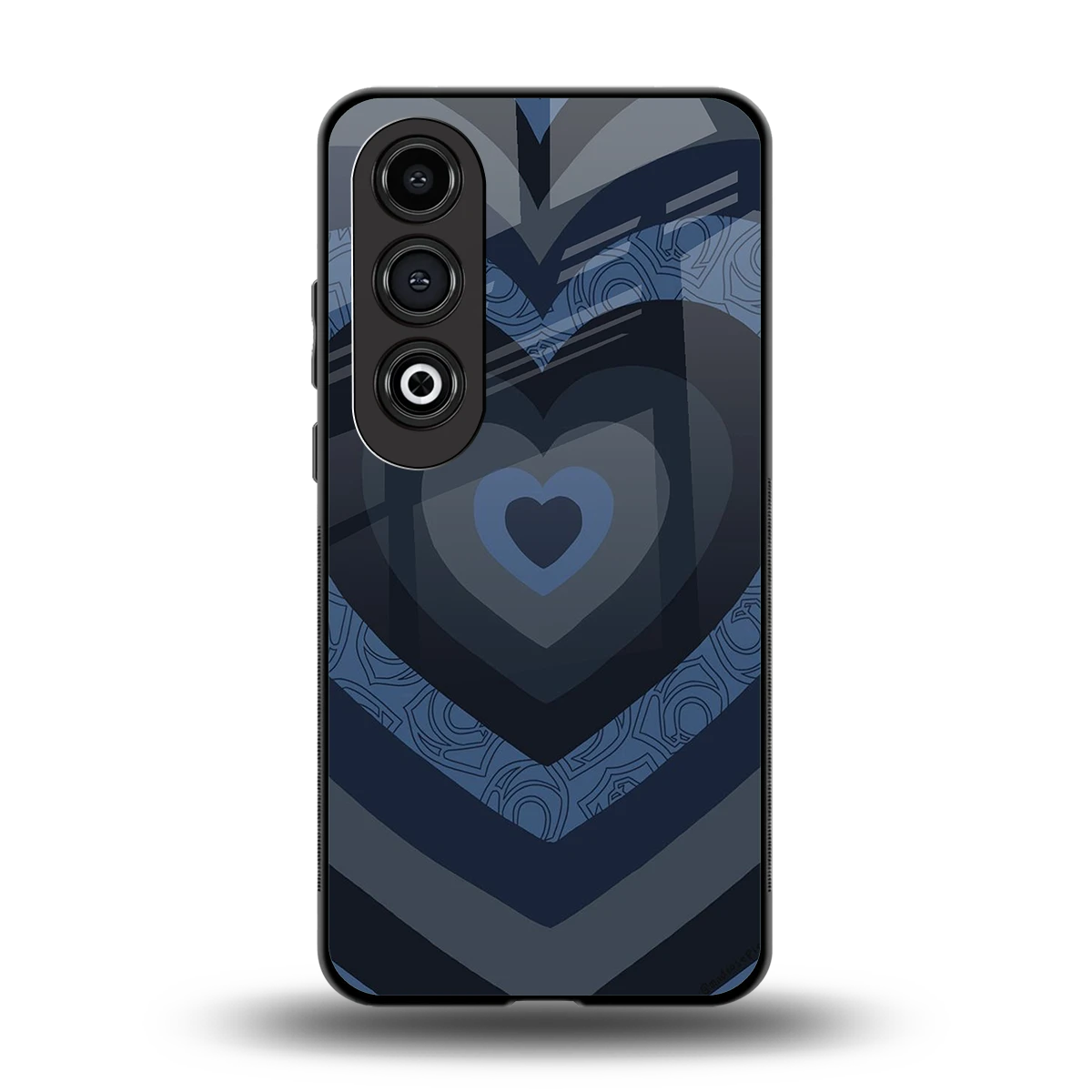 Y2K Frosted Berry Hearts back phone cover | glass case for oneplus nord ce 4