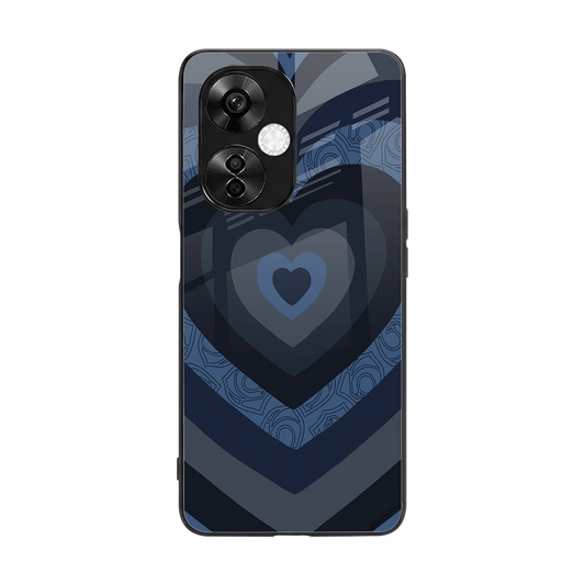 Y2K Frosted Berry Hearts back phone cover | glass case for oneplus nord ce 3 lite