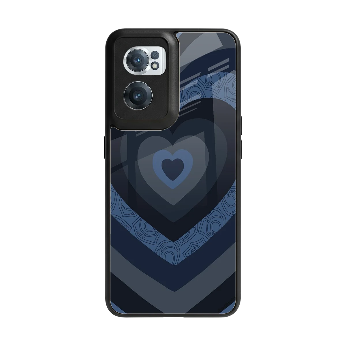 Y2K Frosted Berry Hearts back phone cover | glass case for oneplus nord ce 2