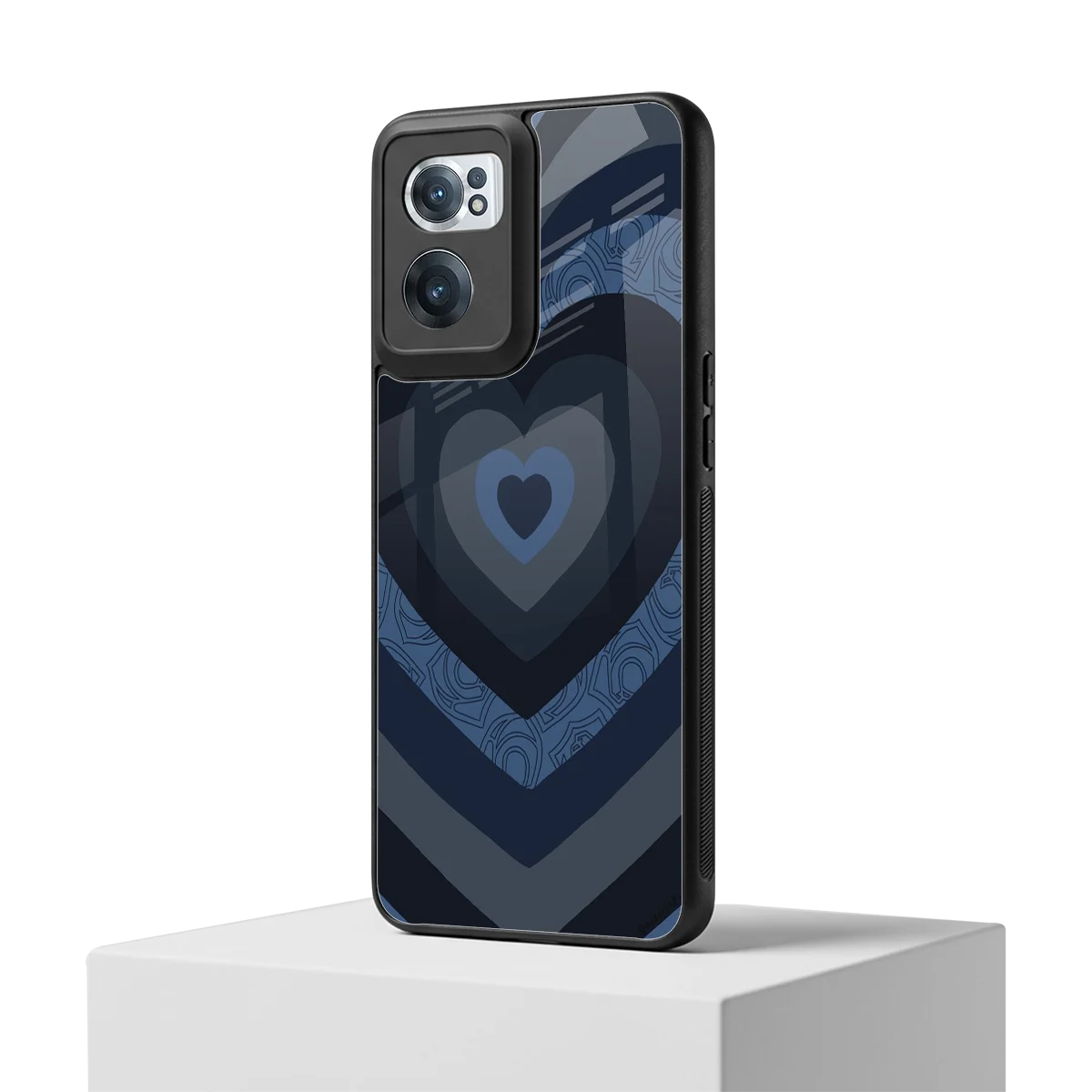 Y2K Frosted Berry Hearts oneplus nord ce 2 mobile cover | shockproof glass phone case