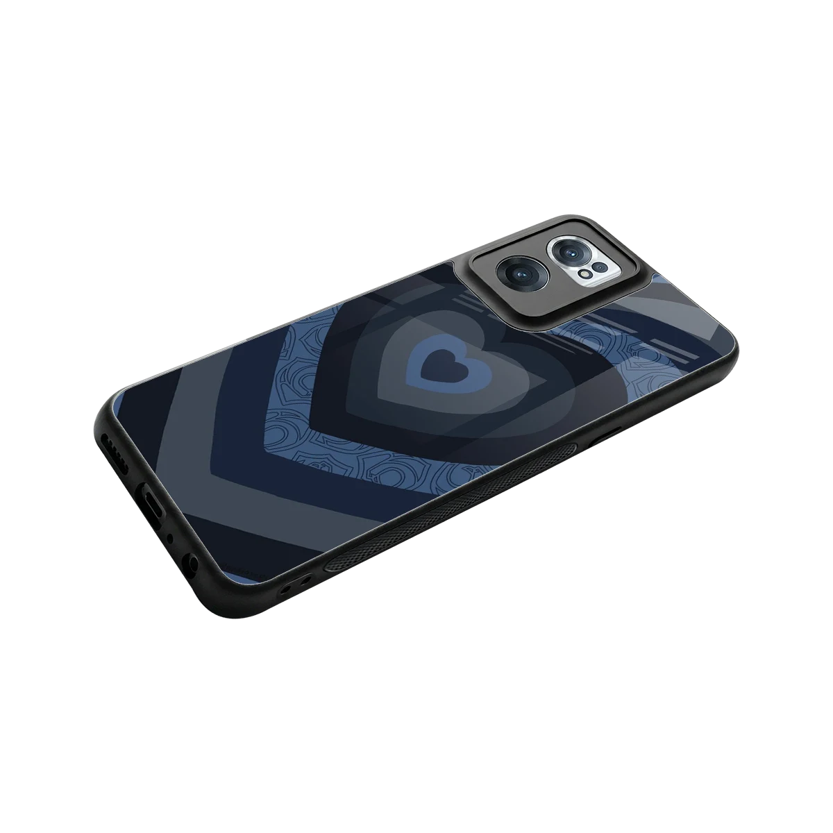 Y2K Frosted Berry Hearts stylish phone case for oneplus nord ce 2 | glossy glass and slim fit