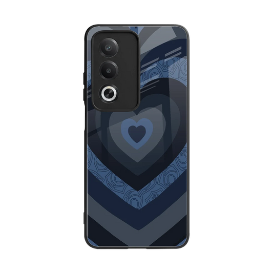Y2K Frosted Berry Hearts back phone cover | glass case for oppo a3 pro