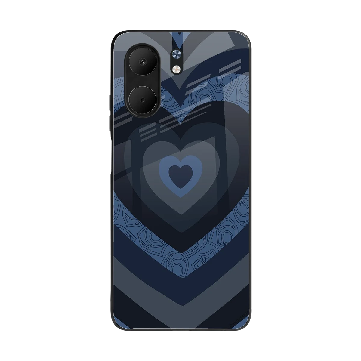 Y2K Frosted Berry Hearts back phone cover | glass case for oppo a5x 5g