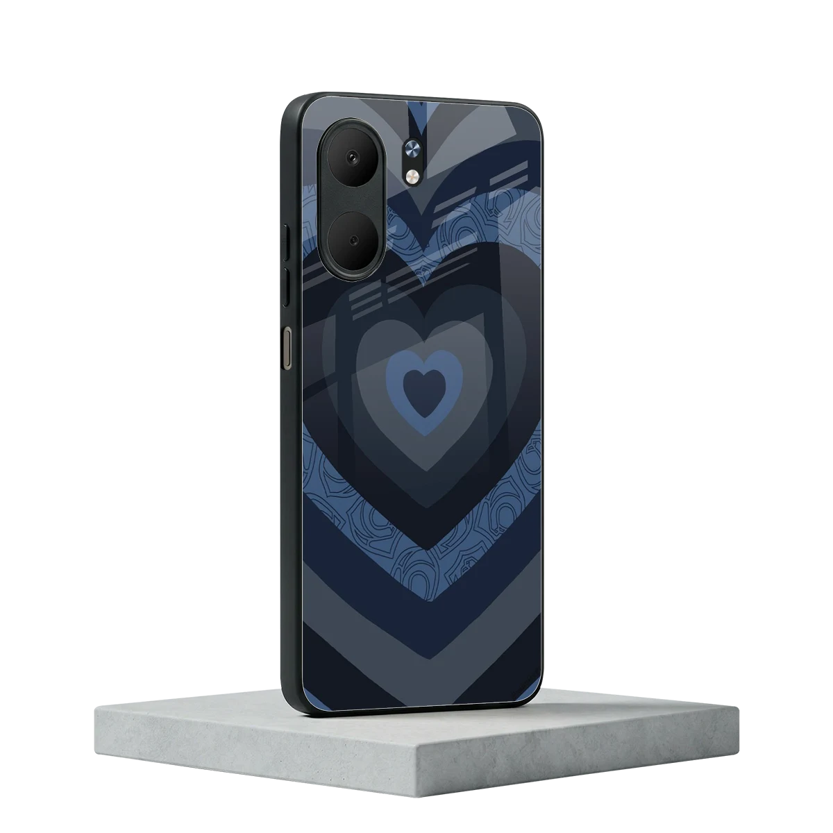 Y2K Frosted Berry Hearts oppo a5x 5g mobile cover | shockproof glass phone case