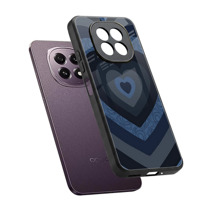 Y2K Frosted Berry Hearts sleek oppo f29 5g cover with tempered glass back and TPU edges