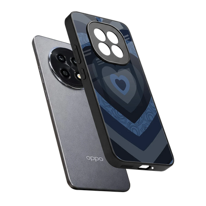 Y2K Frosted Berry Hearts sleek oppo f29 pro 5g cover with tempered glass back and TPU edges