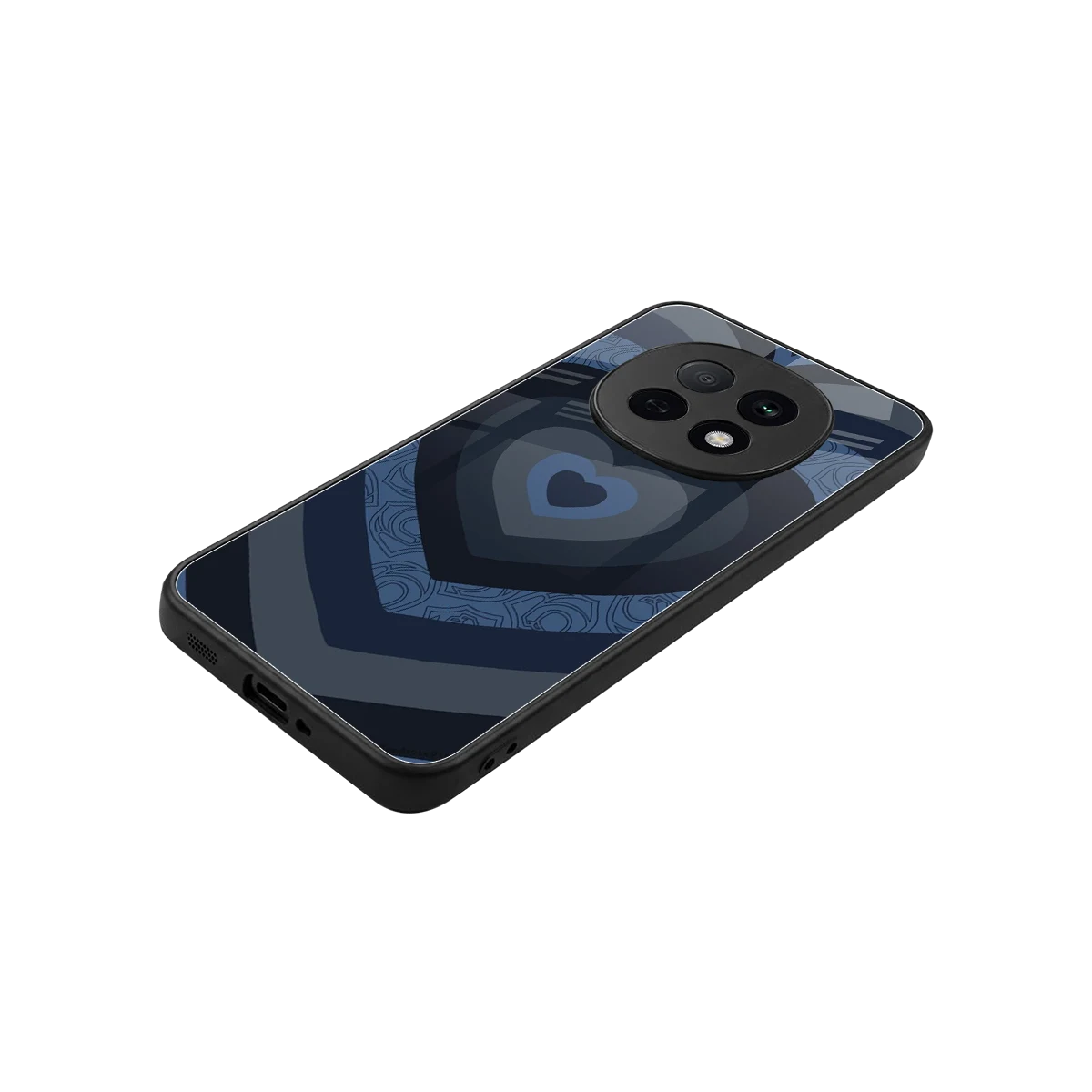 Y2K Frosted Berry Hearts stylish phone case for oppo f29 pro 5g | glossy glass and slim fit