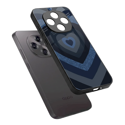Y2K Frosted Berry Hearts sleek oppo f31 pro 5g cover with tempered glass back and TPU edges