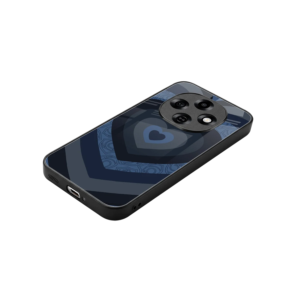 Y2K Frosted Berry Hearts stylish phone case for oppo f31 pro 5g | glossy glass and slim fit