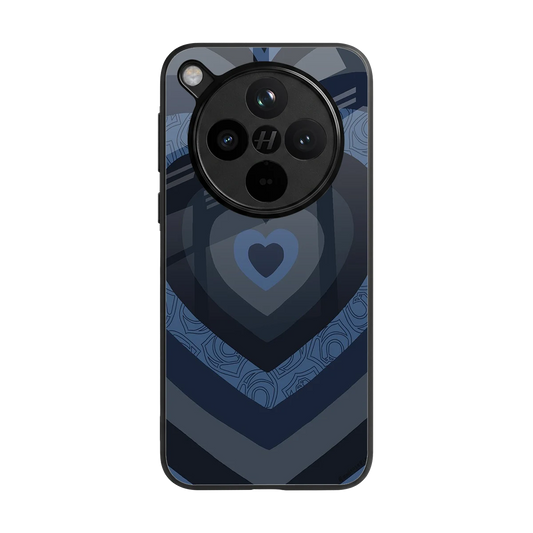 Y2K Frosted Berry Hearts back phone cover | glass case for oppo find x8