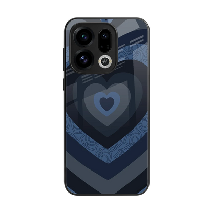 Y2K Frosted Berry Hearts back phone cover | glass case for oppo find x9