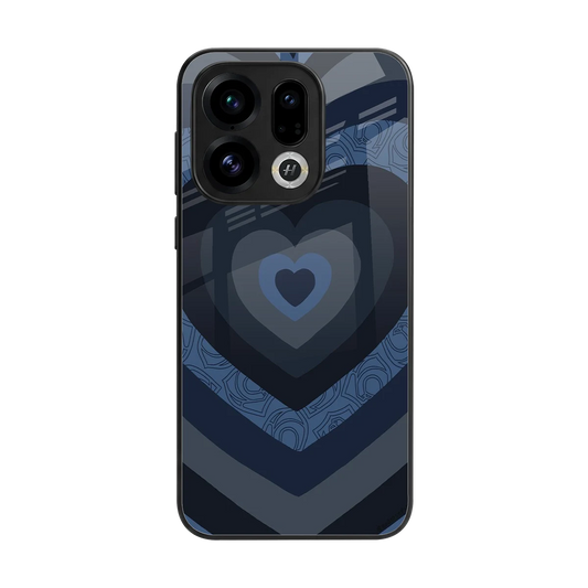 Y2K Frosted Berry Hearts back phone cover | glass case for oppo find x9