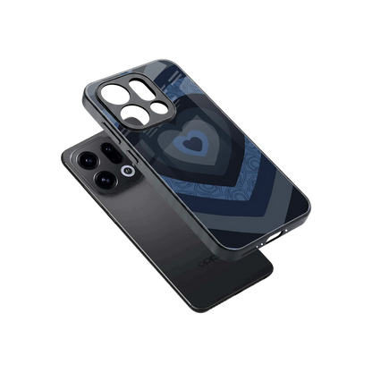 Y2K Frosted Berry Hearts sleek oppo find x9 cover with tempered glass back and TPU edges