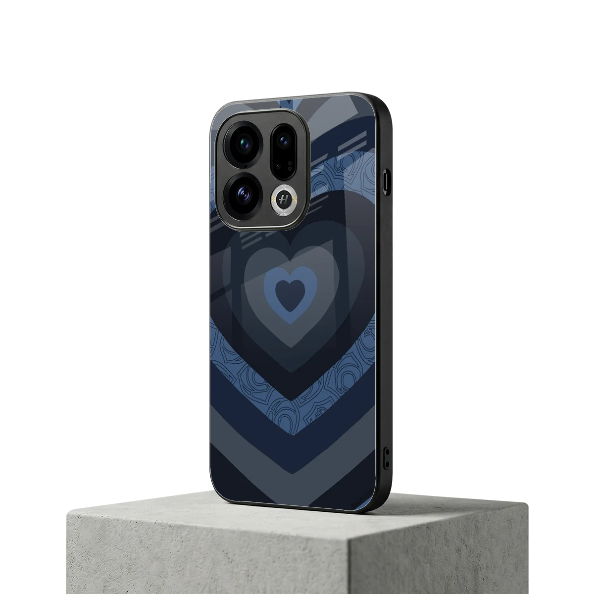 Y2K Frosted Berry Hearts oppo find x9 mobile cover | shockproof glass phone case