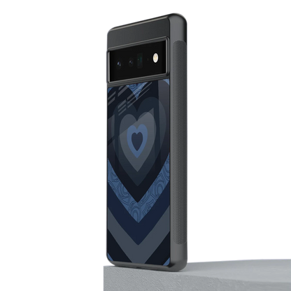 Y2K Frosted Berry Hearts stylish phone case for google pixel 6 pro | glossy glass and slim fit