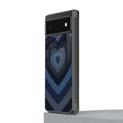 Y2K Frosted Berry Hearts stylish phone case for google pixel 6 | glossy glass and slim fit