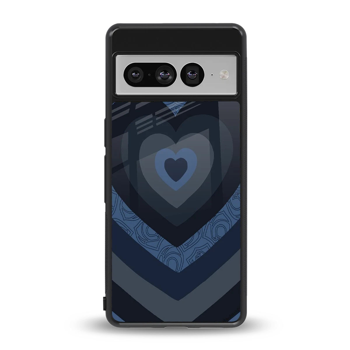 Y2K Frosted Berry Hearts back phone cover | glass case for google pixel 7 pro