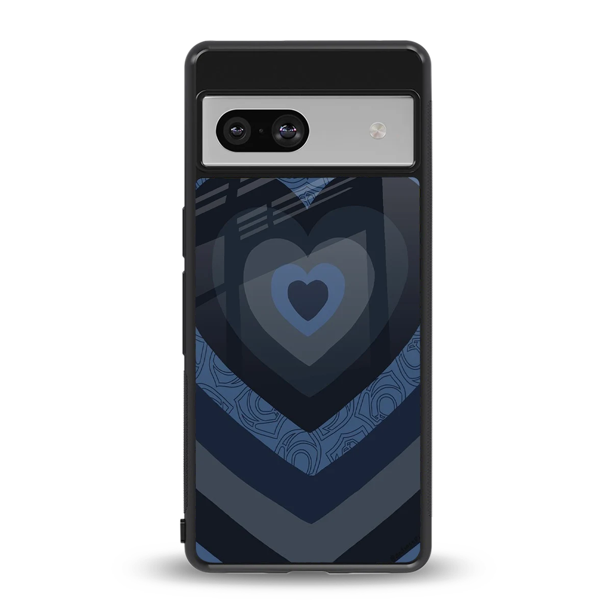 Y2K Frosted Berry Hearts back phone cover | glass case for google pixel 7
