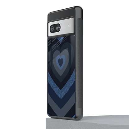 Y2K Frosted Berry Hearts stylish phone case for google pixel 7a | glossy glass and slim fit