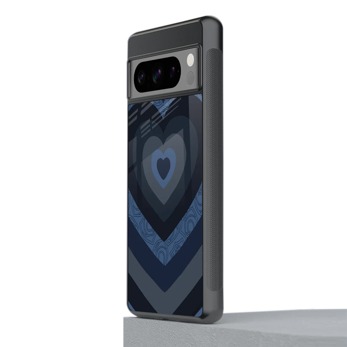 Y2K Frosted Berry Hearts stylish phone case for google pixel 8 pro | glossy glass and slim fit