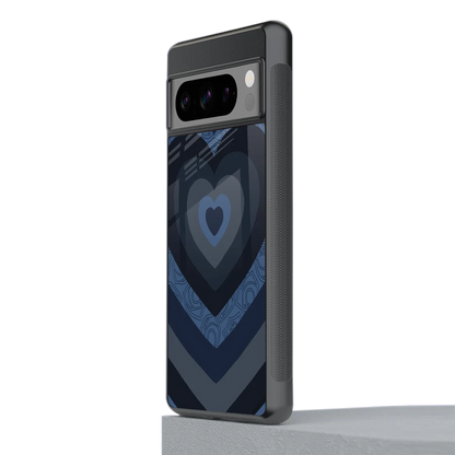 Y2K Frosted Berry Hearts stylish phone case for google pixel 8 pro | glossy glass and slim fit