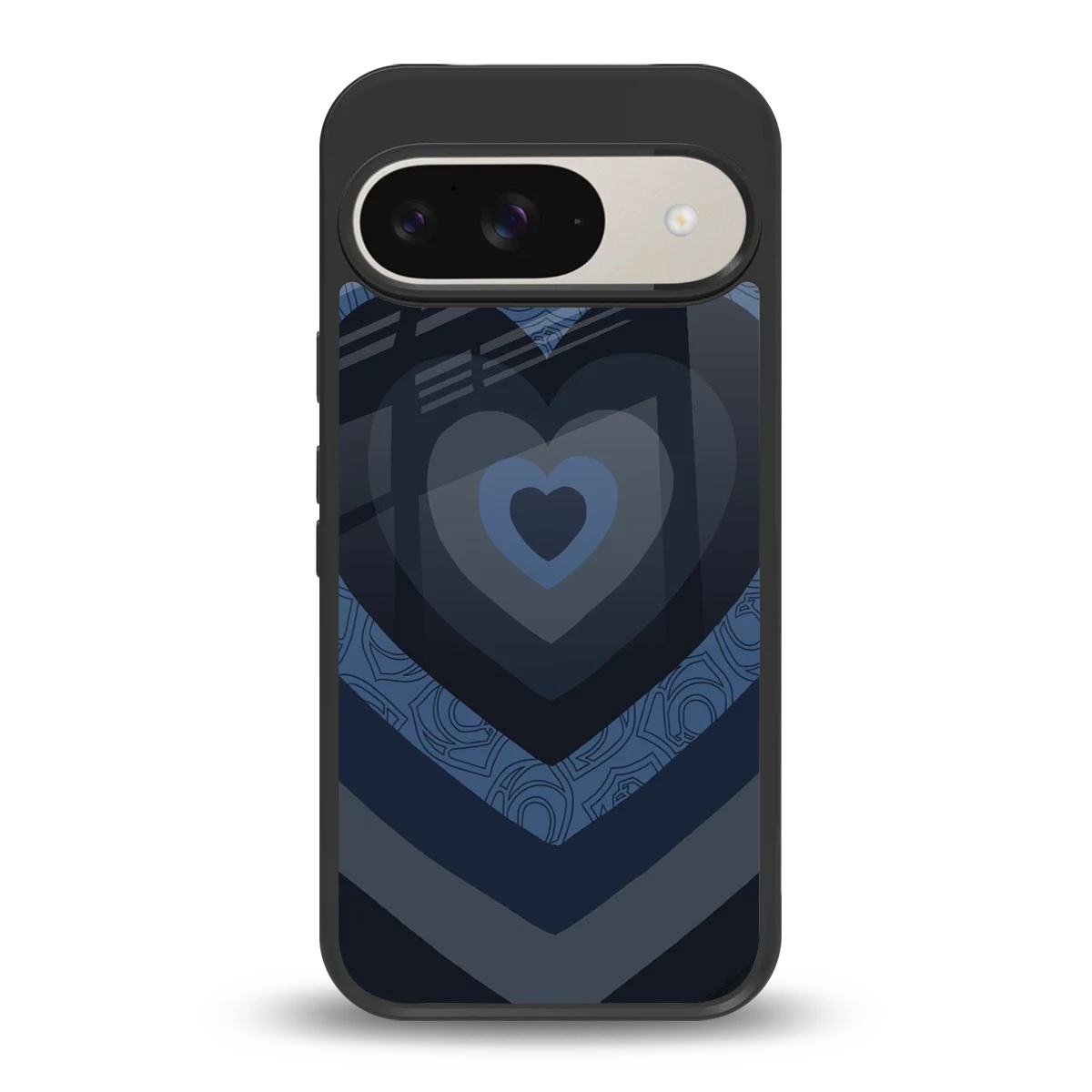 Y2K Frosted Berry Hearts back phone cover | glass case for google pixel 9