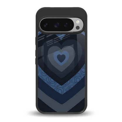Y2K Frosted Berry Hearts back phone cover | glass case for google pixel 9 pro